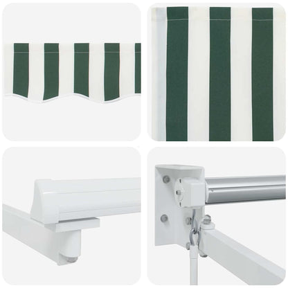 Tenda da Sole Verde e Bianco 300 x 250 x 165 cm Poliestere | homemem39