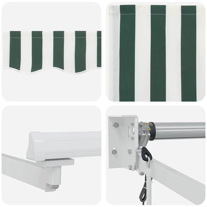 Tenda da Sole Verde e Bianco 300 x 250 x 165 cm Poliestere | homemem39