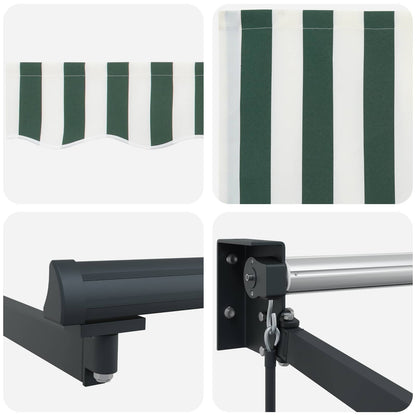 Tenda da Sole Verde e Bianco 300 x 250 x 165 cm Poliestere | homemem39