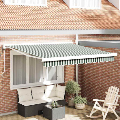 Tenda da Sole Verde e Bianco 300 x 250 x 165 cm | homemem39