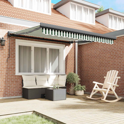 Tenda da Sole Verde e Bianco 300 x 250 x 165 cm | homemem39