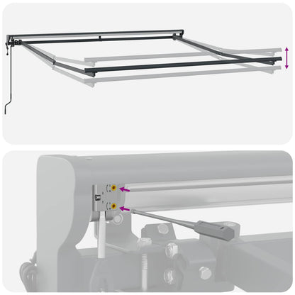 Struttura della tenda Verde e Bianco 300 x 250 cm | homemem39