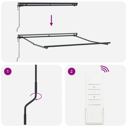 Struttura della tenda Crema 350 x 250 cm | homemem39