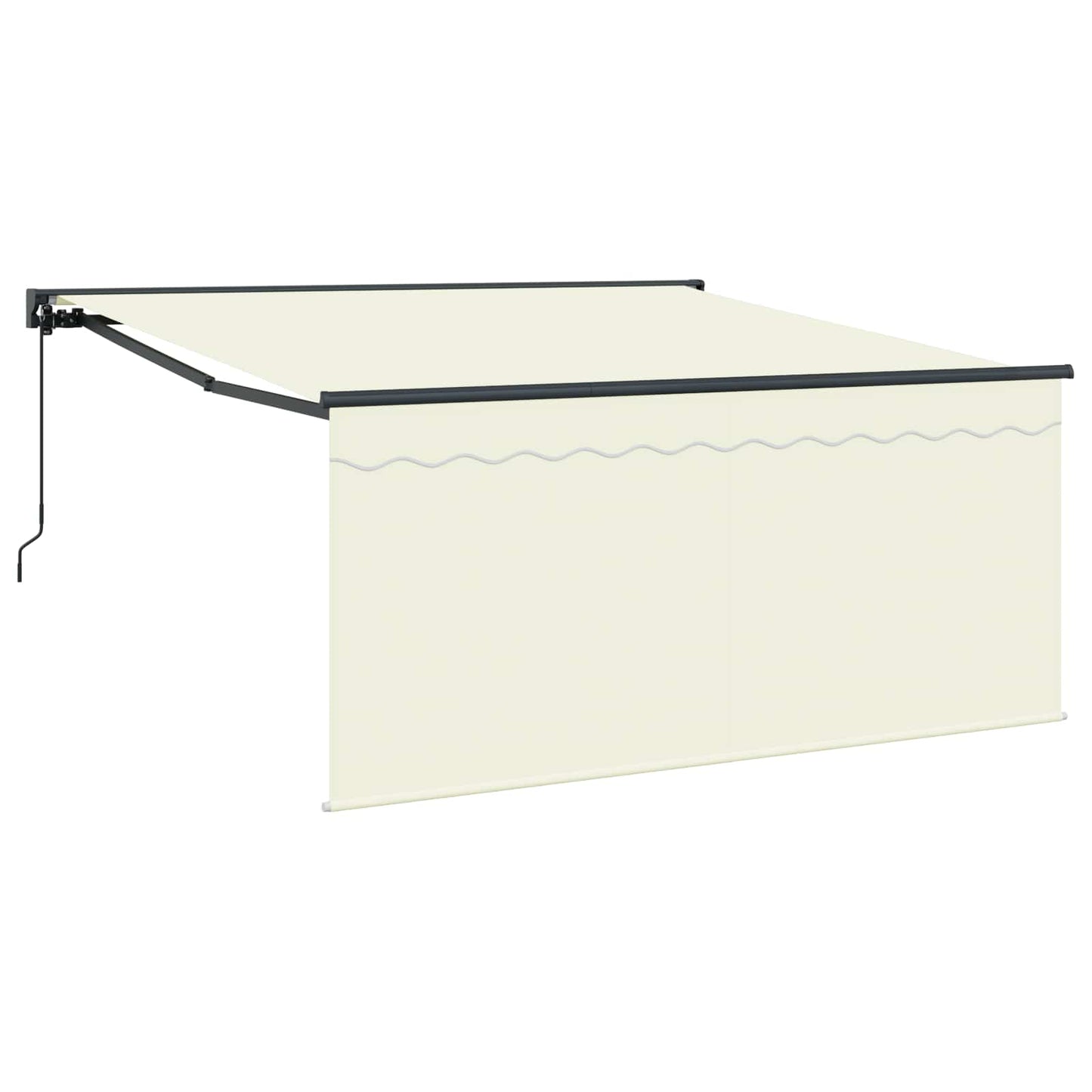 Tenda Retrattile Crema 350 x 250 cm Poliestere e Alluminio | homemem39