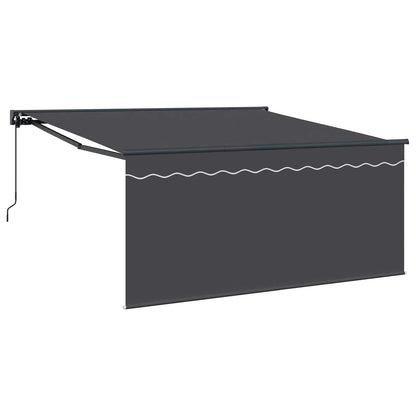 Tenda Retrattile Antracite 350 x 250 cm Poliestere e Alluminio | homemem39