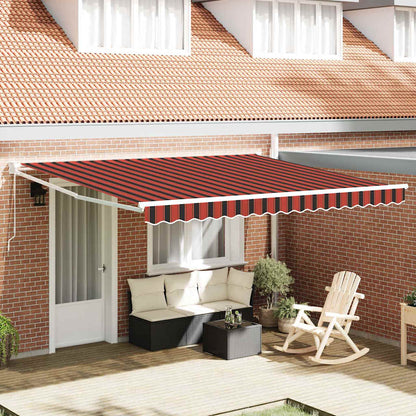 Tenda da Sole Rosso e nero 3,5 x 2,5 m Poliestere e metallo - homemem39