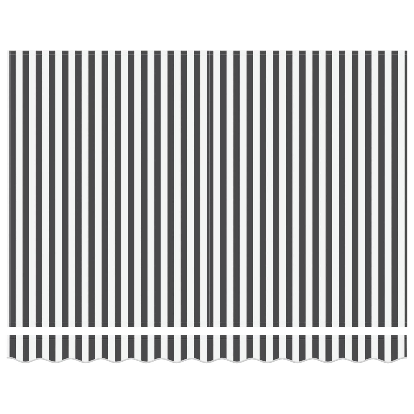 Tenda Retrattile Antracite e Bianco 350 x 250 cm