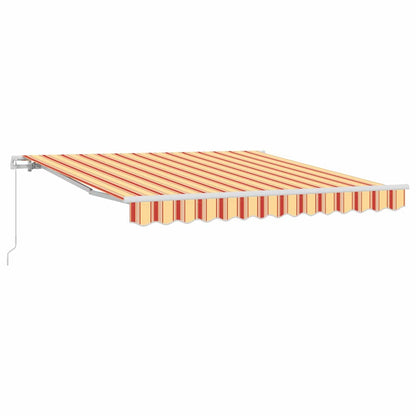 Tenda da Sole Rigato giallo e arancione 3,5 x 2,5 m - homemem39