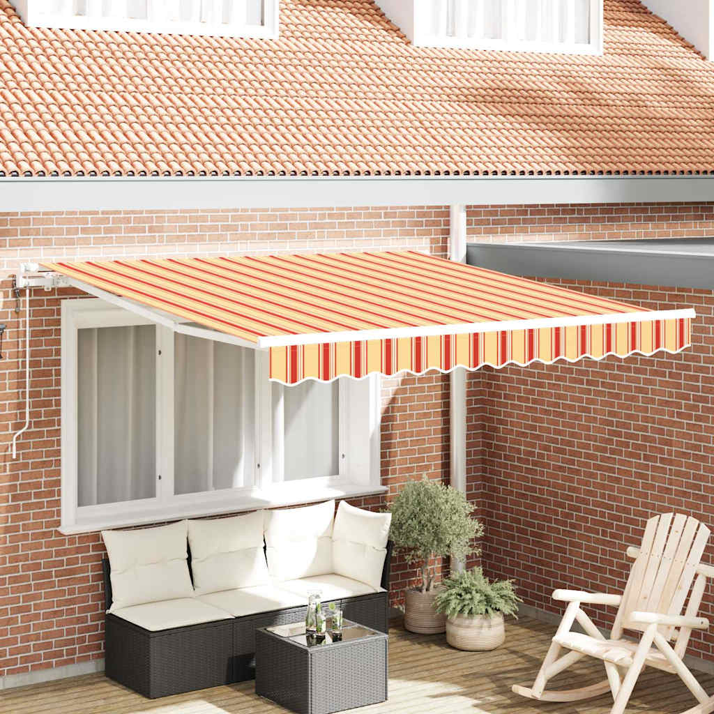 Tenda Retrattile 350 x 250 cm giallo e arancione - homemem39