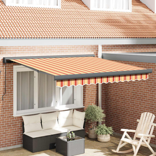 Tenda retrattile Giallo e Arancione 350 x 250 cm | homemem39