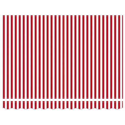 Tenda retrattile Rosso e Bianco 350 x 250 cm | homemem39