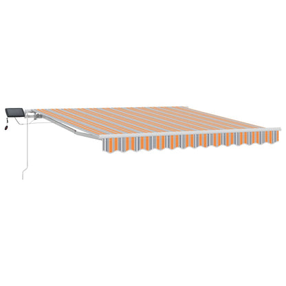 Tenda retrattile Multicolore 350 x 250 cm Tessuto e Alluminio