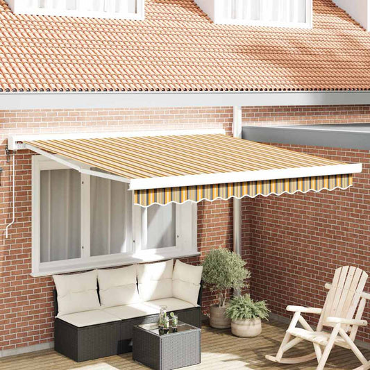 Tenda Retrattile Multicolore 350 x 250 cm Tessuto, Metallo - homemem39