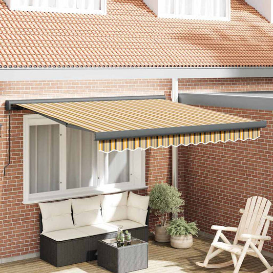 Tenda Retrattile Multicolore 350 x 250 cm Tessuto e Metallo - homemem39