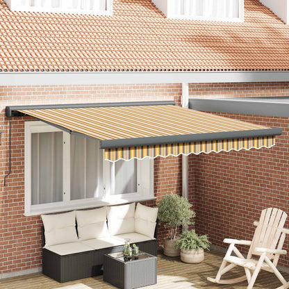 Tenda retrattile Multicolore 350 x 250 cm Tela e Alluminio | homemem39