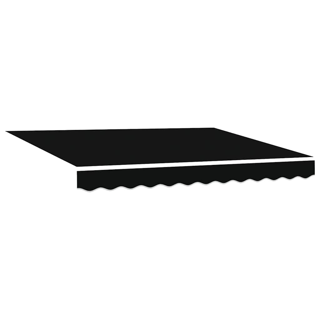 Tenda retrattile Nero 350 x 250 cm Tessuto e Alluminio | homemem39