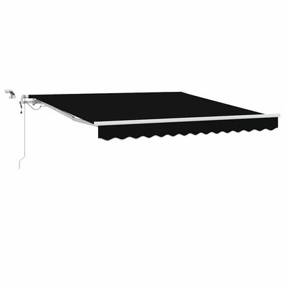 Tenda retrattile Nero 350 x 250 cm Poliestere | homemem39
