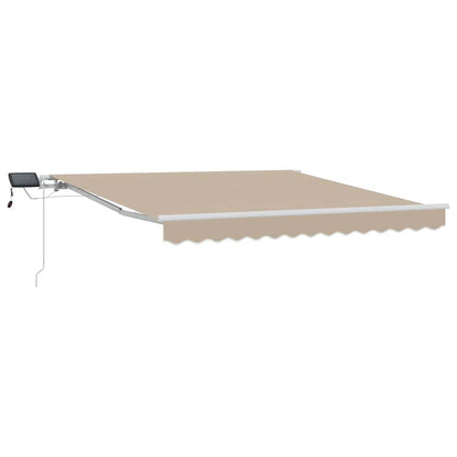 Tenda retrattile Beige 350 x 250 cm Tessuto e Alluminio | homemem39