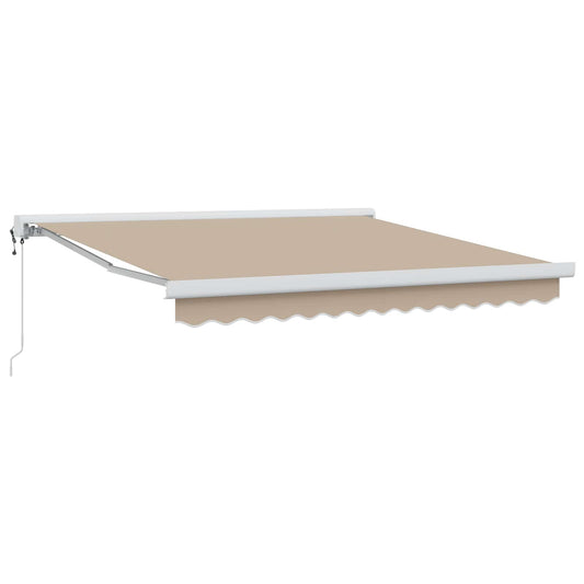 Tenda retrattile Beige 350 x 250 x 165 cm Tessuto e Metallo | homemem39