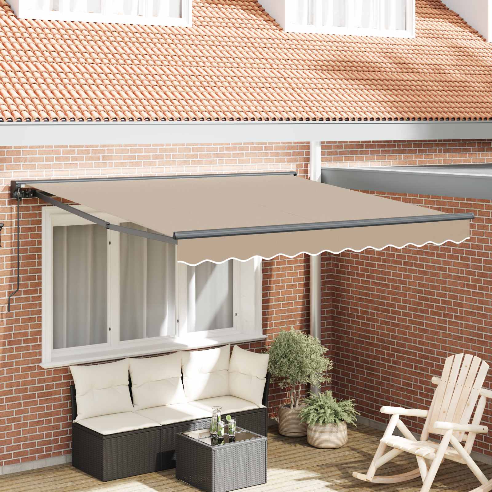 Struttura della tenda Beige 350 x 250 cm | homemem39