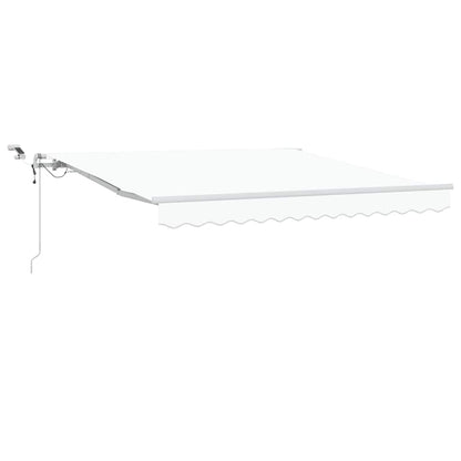 Tenda retrattile Bianco 350 x 250 cm Poliestere | homemem39