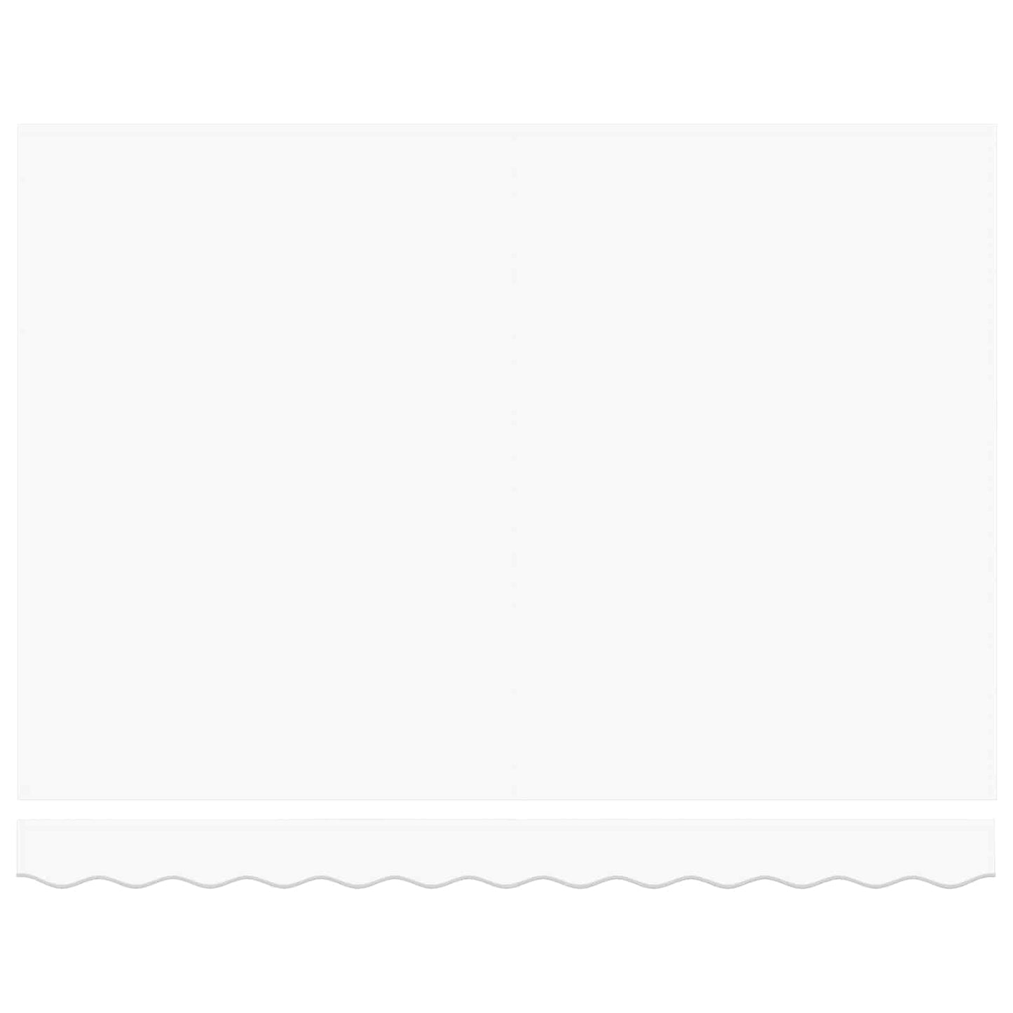 Tenda Retrattile Bianco 350 x 250 cm Tessuto