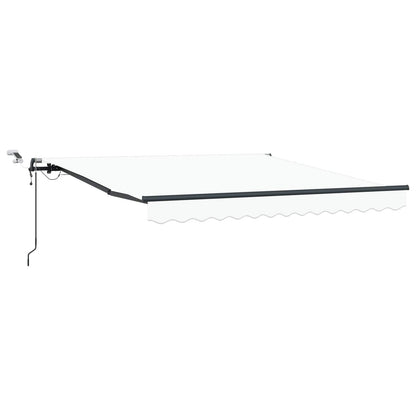 Tenda retrattile Bianco 350 x 250 cm Poliestere | homemem39