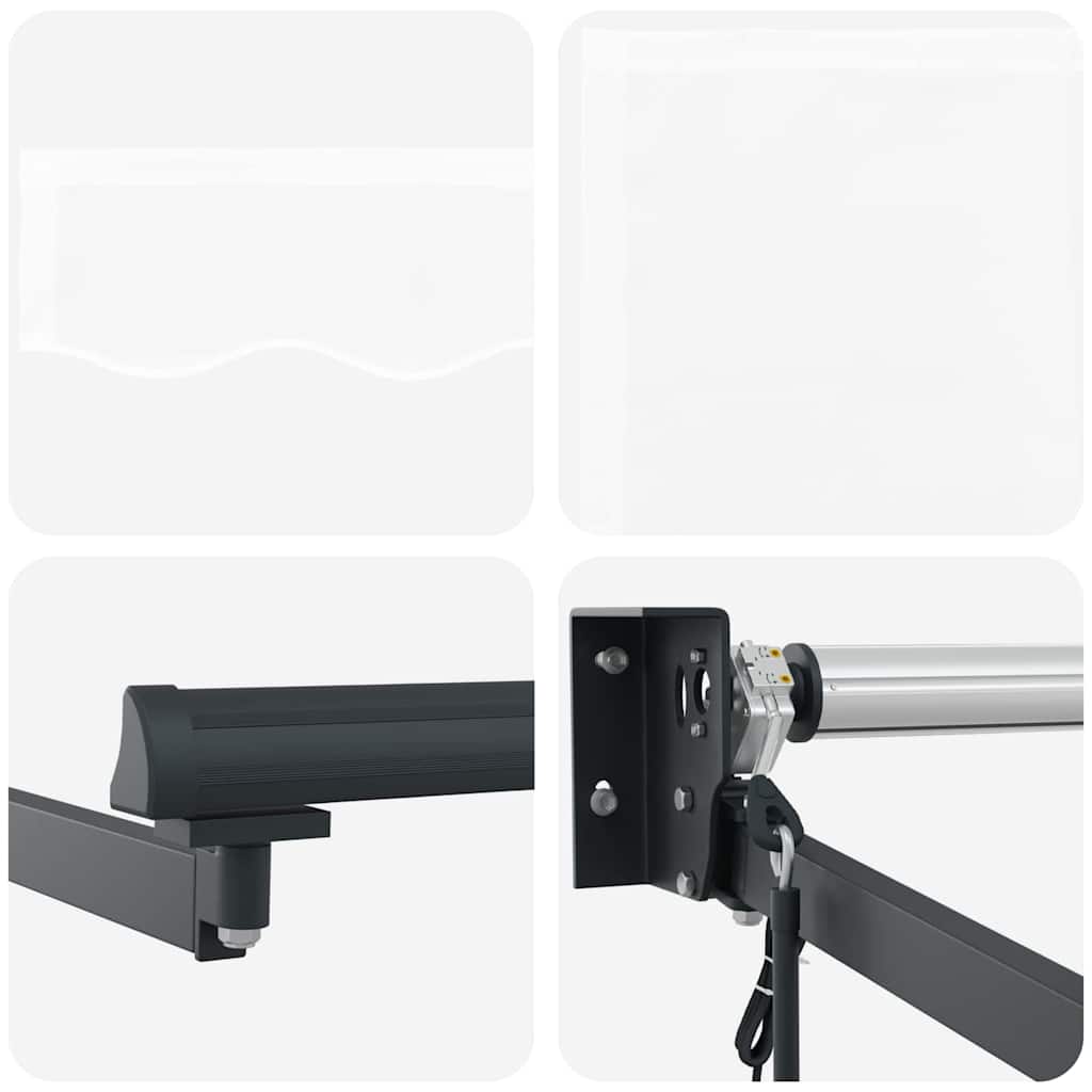 Tenda Retrattile Bianco 350 x 250 cm Tessuto - homemem39