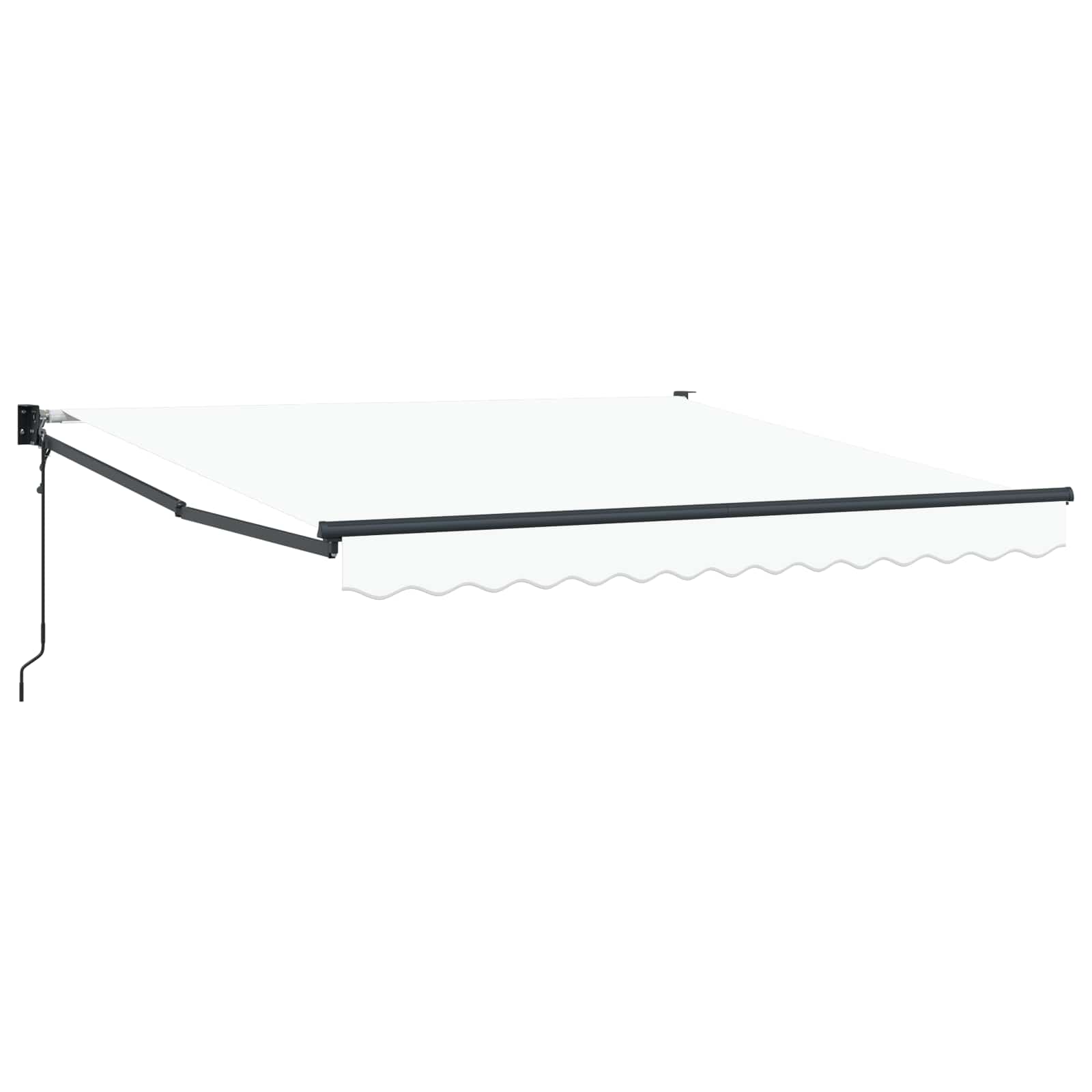 Tenda retrattile Bianco 350 x 250 cm Poliestere e Metallo | homemem39