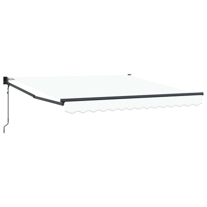 Tenda retrattile Bianco 350 x 250 cm Poliestere e Metallo | homemem39