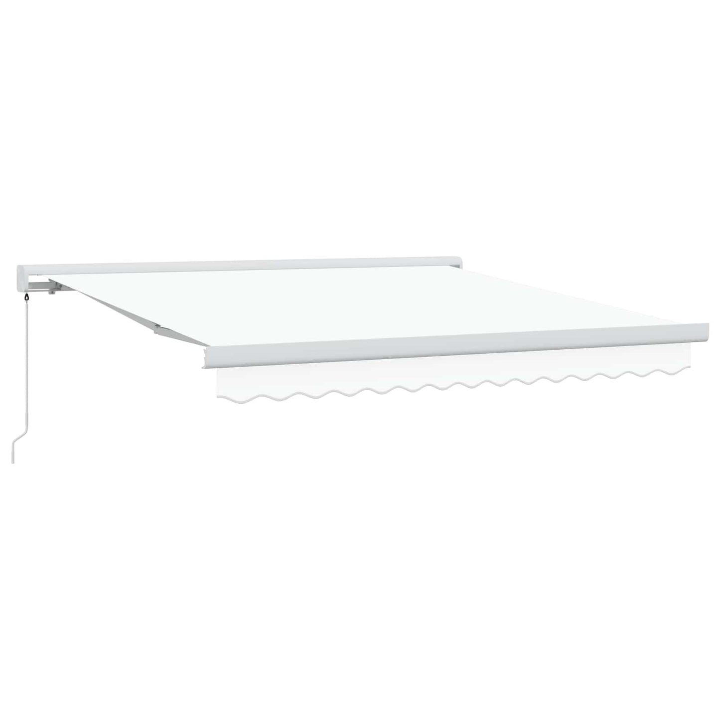 Tenda retrattile Bianco 350 x 250 cm Tela e Alluminio | homemem39