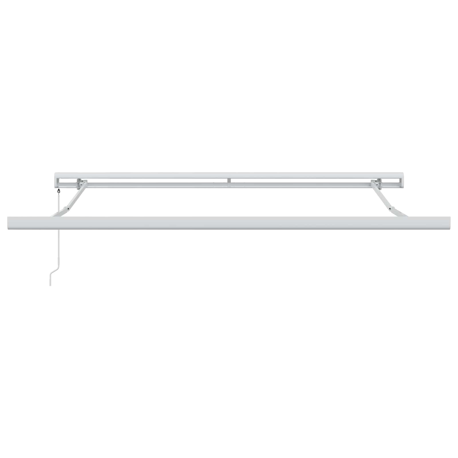 Tenda retrattile Bianco 350 x 250 cm Tela e Alluminio | homemem39