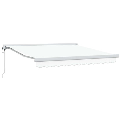 Tenda retrattile Bianco 350 x 250 x 165 cm Tessuto e Metallo | homemem39
