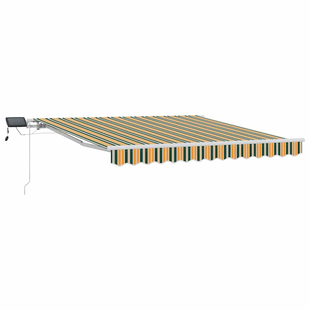 Tenda retrattile Verde e giallo 350 x 250 cm | homemem39