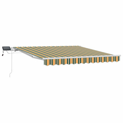 Tenda retrattile Verde e giallo 350 x 250 cm | homemem39