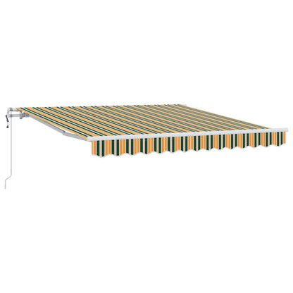 Tenda retrattile Verde e giallo 350 x 250 cm | homemem39