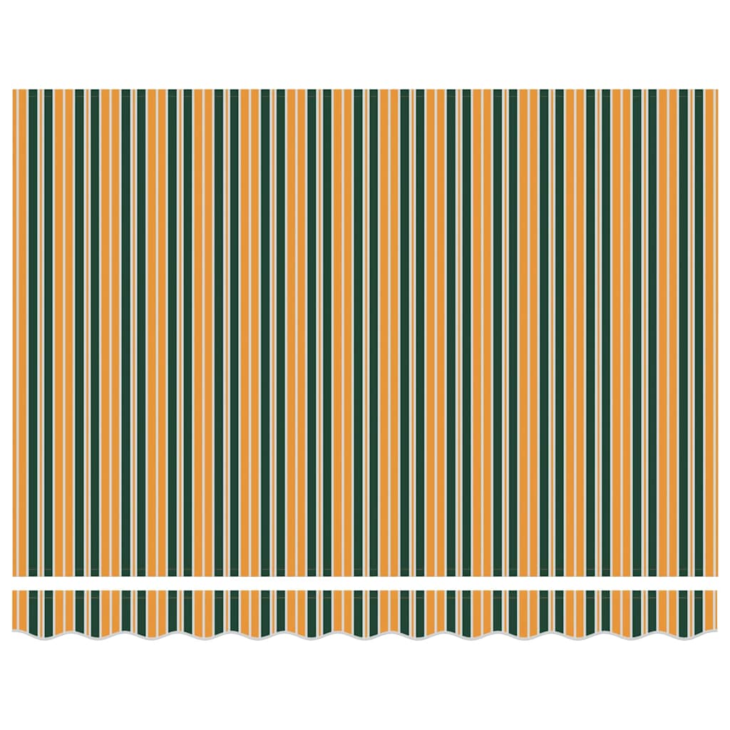 Tenda retrattile Verde e Giallo 350 x 250 cm Poliestere | homemem39