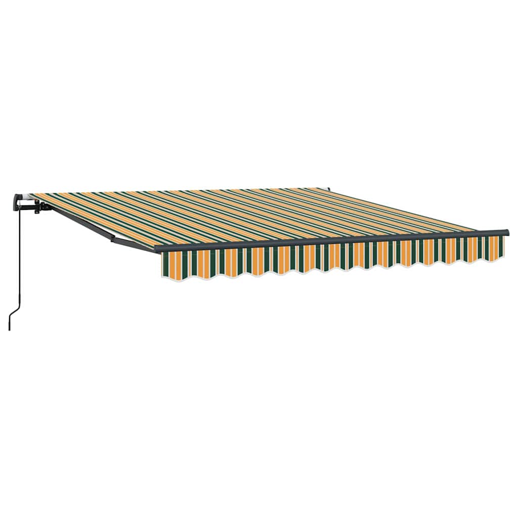 Tenda retrattile Verde e giallo 350 x 250 cm | homemem39