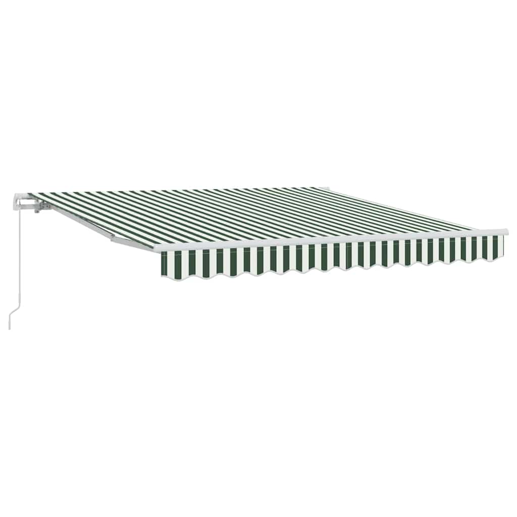 Tenda retrattile Verde e Bianco 350 x 250 cm | homemem39