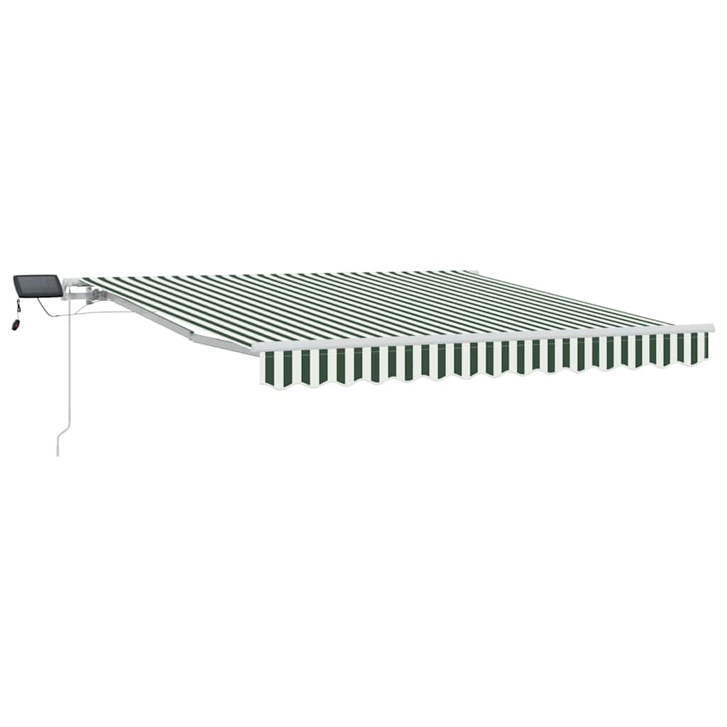 Tenda retrattile Verde e Bianco 350 x 250 cm | homemem39