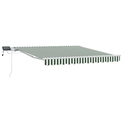 Tenda retrattile Verde e Bianco 350 x 250 cm | homemem39
