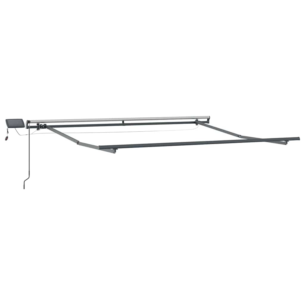 Tenda Retrattile Verde e bianco 350 x 250 cm Tessuto | homemem39