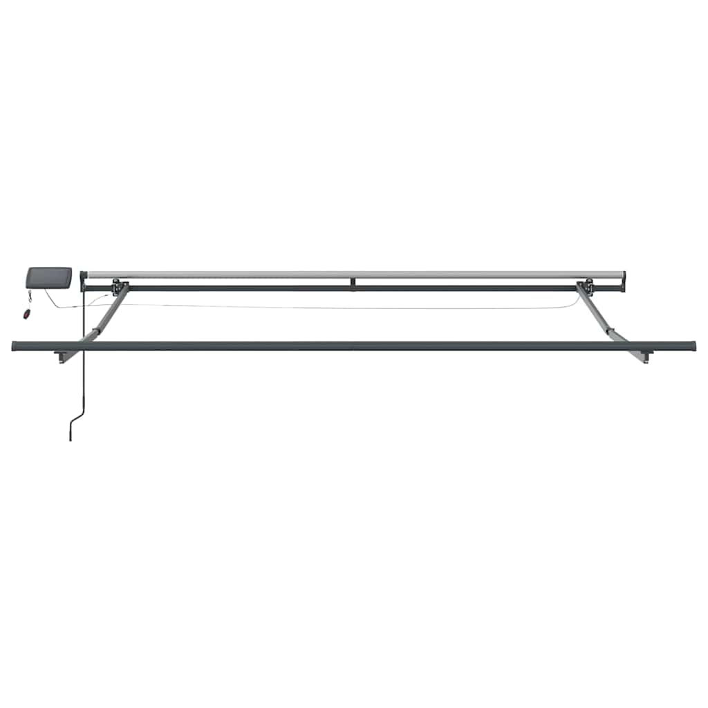 Tenda Retrattile Verde e bianco 350 x 250 cm Tessuto | homemem39