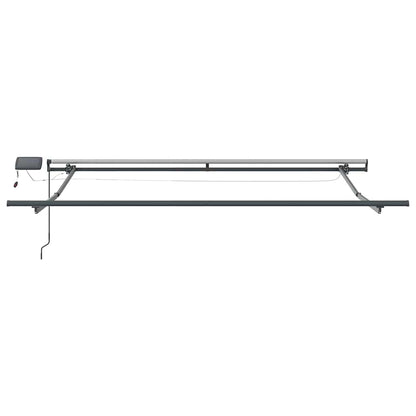 Tenda Retrattile Verde e bianco 350 x 250 cm Tessuto | homemem39