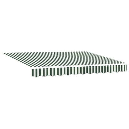 Tenda Retrattile Verde e Bianco 350 x 250 cm | homemem39