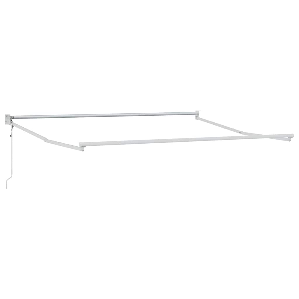 Tenda Retrattile Verde e Bianco 350 x 250 cm | homemem39
