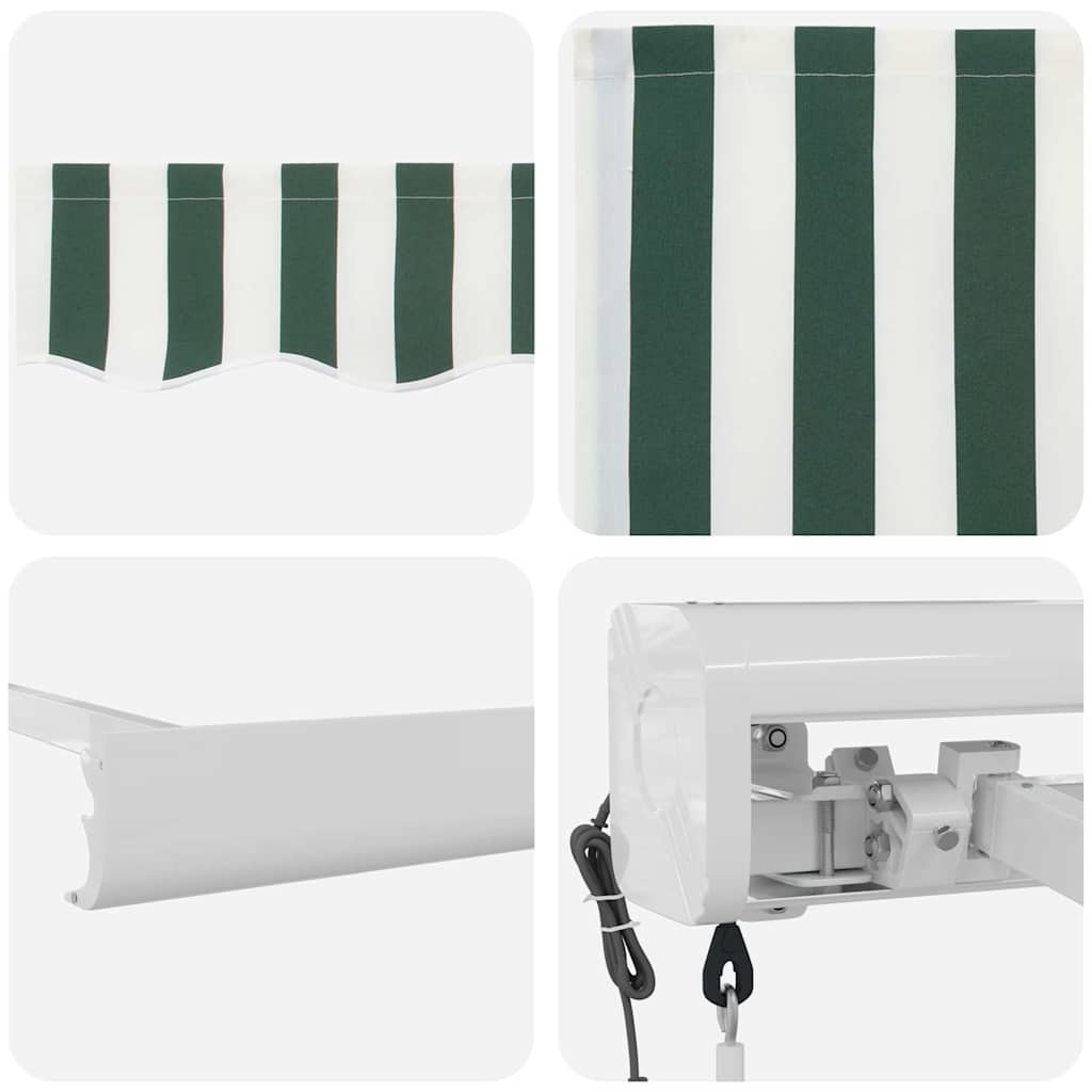 Tenda da Sole Verde e Bianco 350 x 250 x 165 cm | homemem39