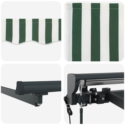 Struttura della tenda Verde e Bianco 350 x 250 cm | homemem39
