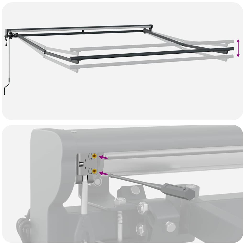 Struttura della tenda Verde e Bianco 350 x 250 cm | homemem39