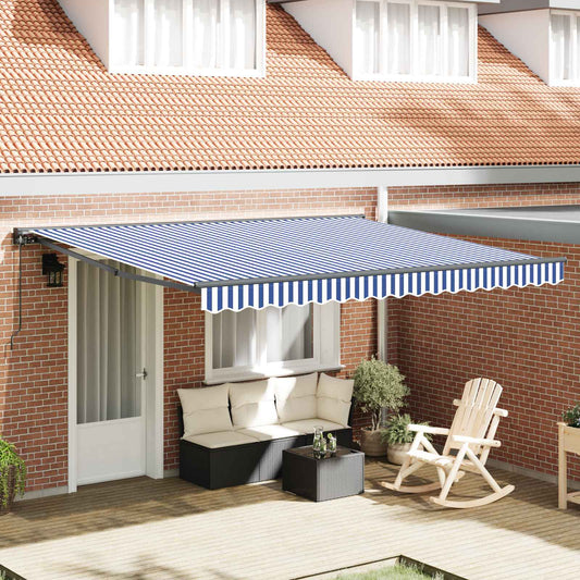 Struttura della tenda Blu e Bianco 400 × 300 cm | homemem39